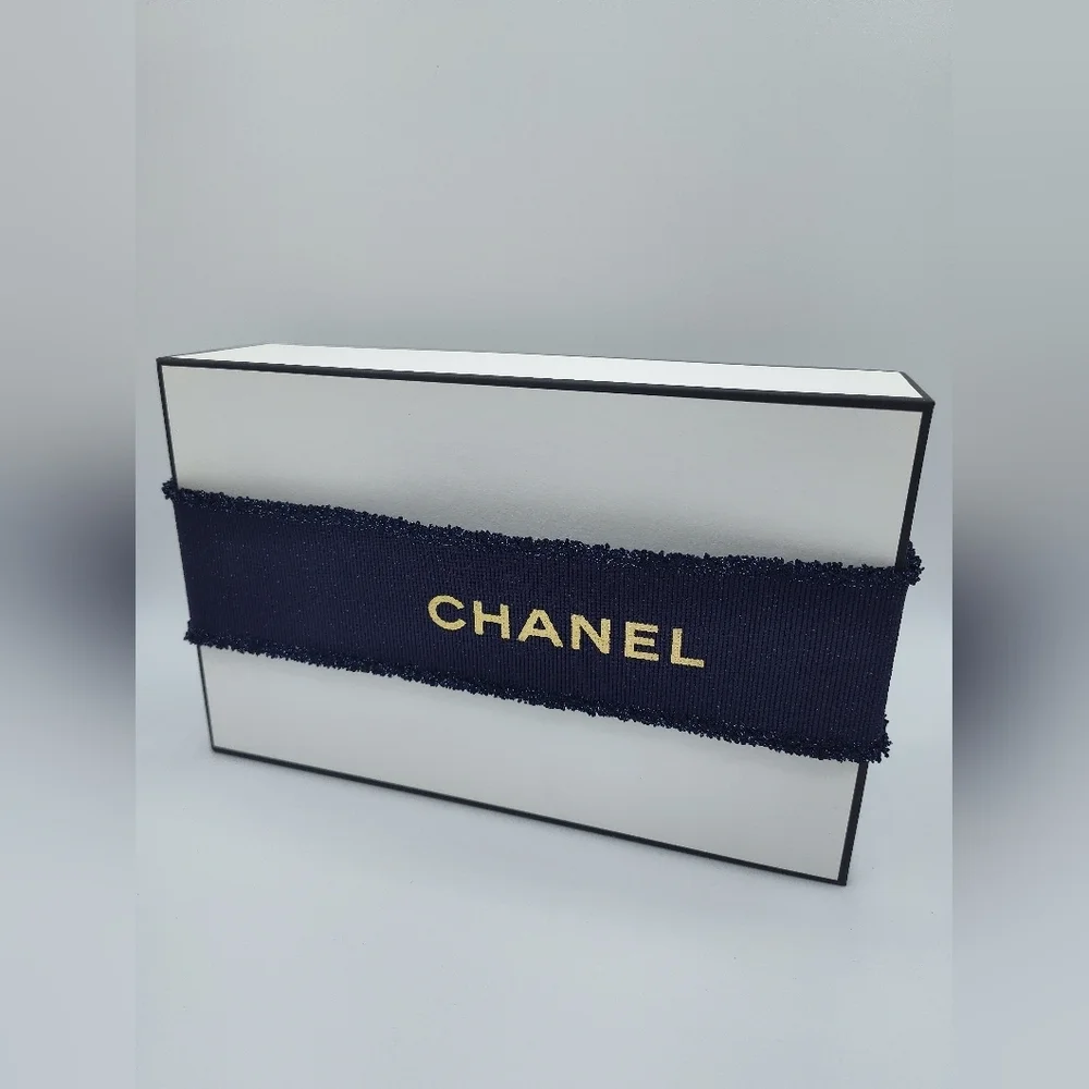 CHANEL Large Boutique Gift Box Set w/ Ribbon, Cards & Tissue | Luxe Storage
